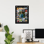 Abschluss 23 Fotocollage Herzlichen Glückwunsch zu Poster (Heimbüro)