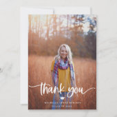 Abschluss 2 Foto Dankeschön Karte (Vorderseite)