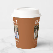 Abschluss 2 Foto Terrakotta-Typografie Pappbecher (Links)