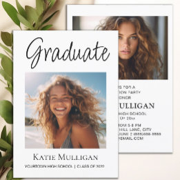 Abschluss 2 Foto White Graduation Party