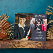 Abschluss 2 Fotomaterial Dunkelblau Personalisiert Fotoplatte (Seite)