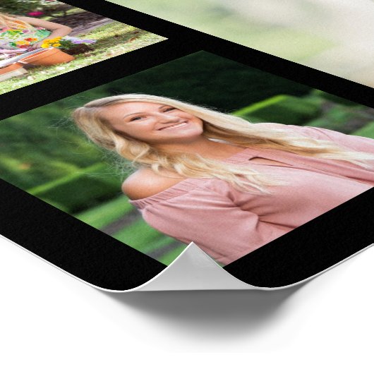 Abschluss 35 Fotocollage Class of Year Graduate Poster (Ecke)