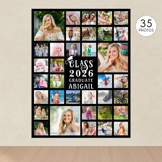 Abschluss 35 Fotocollage Class of Year Graduate Poster