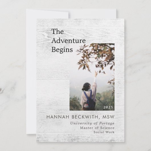 Abschluss 3 Foto Adventure fängt rustikal an Ankündigung (Vorderseite)