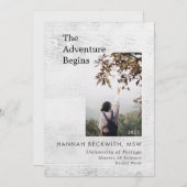 Abschluss 3 Foto Adventure fängt rustikal an Ankündigung (Vorne/Hinten)