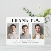 ABSCHLUSS 3 FOTO DANKESKARTE (Stehend Vorderseite)