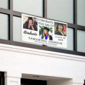Abschluss 3 Foto Glückwunsch Graduate 2023 White Banner (Äußeres Gebäude)