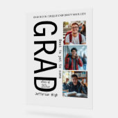 Abschluss 3 Fotos verschleiern einfaches Akryllisc Acrylschild (Winkel)