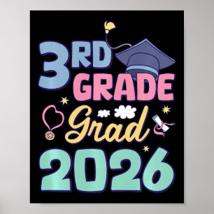 Abschluss 3. Klasse 2026 Stolz auf den Absolventen Poster