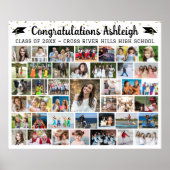 Abschluss 41 - Farbcode für Collage Confetti Poster (Vorne)