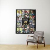 Abschluss 42 Fotocollage Class Jahr Ihre Farben Wandteppich (Beispiel)