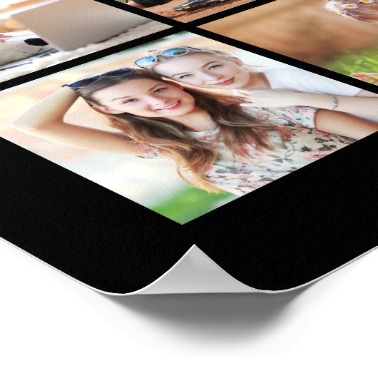 Abschluss 45 Schwarzes Gold Poster (Ecke)