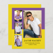 Abschluss 4 Foto HAUSHALT Lila Gelb (Vorne/Hinten)