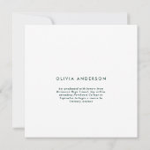 Abschluss 4 Foto Moderne Ankündigung Grün (Rückseite)