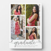 Abschluss 4 Foto Moderne Kalligraphie Herz weiß Fotoplatte (Vorderseite)