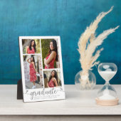 Abschluss 4 Foto Moderne Kalligraphie Herz weiß Fotoplatte (Seite)