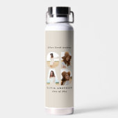 Abschluss 4 Foto Moderne personalisierte Natur Trinkflasche (Rückseite)