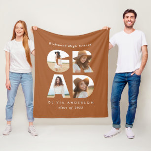 Abschluss 4 Foto Moderne personalisierte Terrakott Fleecedecke