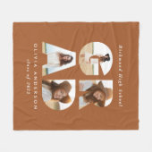 Abschluss 4 Foto Moderne personalisierte Terrakott Fleecedecke (Vorderseite (Horizontal))