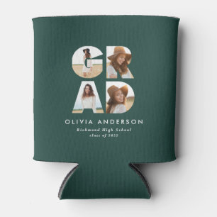 Abschluss 4 Foto Modernes personalisiertes Grün Dosenkühler