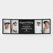 Abschluss 4 FotoCollage Glückwunsch Banner (Horizontal)