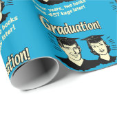 Abschluss: 4 Jahre, 2 Bücher Geschenkpapier (Rolleneckpunkt)