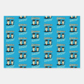 Abschluss: 4 Jahre, 2 Bücher Geschenkpapier Set (Vorderseite)