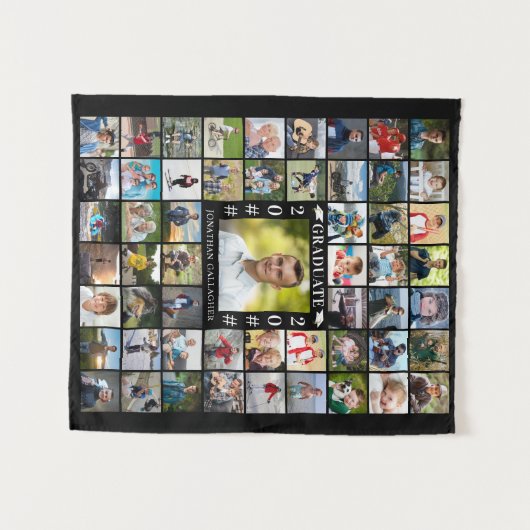 Abschluss 55 - Farbhintergrund für die FotoCollage Wandteppich (Vorderseite (Horizontal))