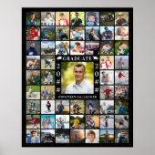 Abschluss 55 FotoCollage Personalisiert Poster (Vorne)