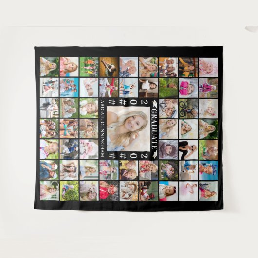 Abschluss 55 - Hintergrundfarbe für Fotocollage Wandteppich (Vorderseite (Horizontal))