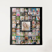 Abschluss 55 - Hintergrundfarbe für Fotocollage Wandteppich (Vorderseite)