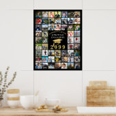 Abschluss 55 Schwarze Goldkappe Poster (Küche)