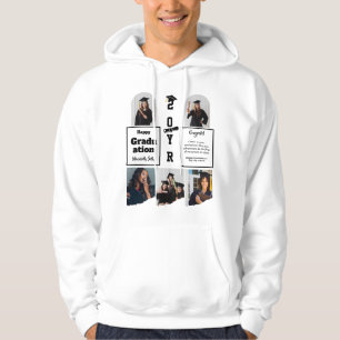 Abschluss 5 Foto-Feier Absolventenvorlage Hoodie