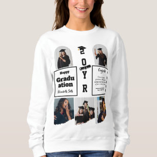 Abschluss 5 Foto-Feier Absolventenvorlage Sweatshirt