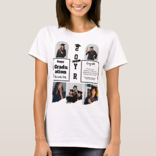 Abschluss 5 Foto-Feier Absolventenvorlage T-Shirt