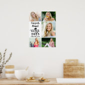 Abschluss 5 Fotocollage Class Year Typografie Poster (Küche)