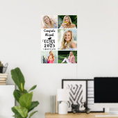 Abschluss 5 Fotocollage Class Year Typografie Poster (Heimbüro)