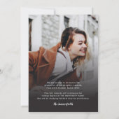 Abschluss 5 Fotos Moderne Grad 2025 Ankündigung (Rückseite)