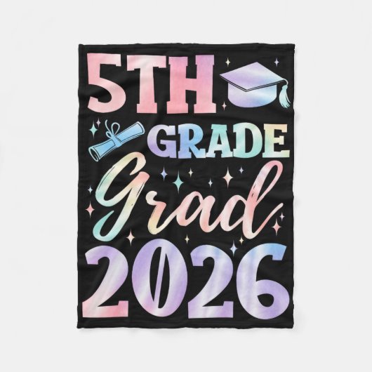 Abschluss 5. Klasse 2026 Grundschule Fleecedecke (Vorderseite)
