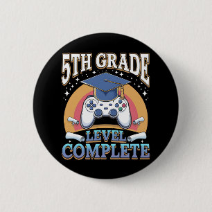 Abschluss 5. Klasse Abschluss Gaming Gamer Button