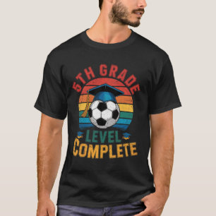 Abschluss 5. Klasse Fußball Junge Mädchen letzter T-Shirt