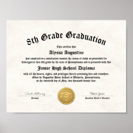 Abschluss 5. Klasse Poster