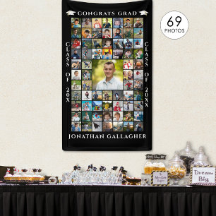 Abschluss 69 Fotocollage Herzlichen Glückwunsch zu Banner