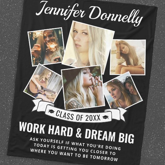 Abschluss 6 Foto Uni Fleecedecke