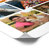 Abschluss 70 FotoCollage Einfach benutzerdefiniert Poster (Ecke)