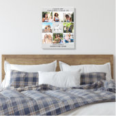 Abschluss 8 Fotocollage and Quote Grau Leinwanddruck (Insitu (Schlafzimmer))