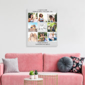 Abschluss 8 Fotocollage and Quote Grau Leinwanddruck (Insitu (Wohnzimmer))