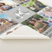 Abschluss 8 FotoCollage and Quote Gray Graduate Sherpadecke (3/4)