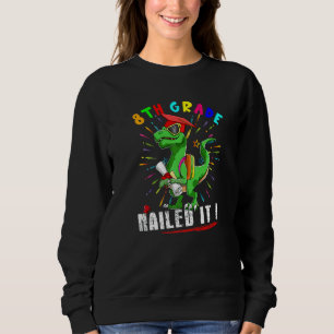 Abschluss 8. Klasse geschafft Rex Sonnenbrille Abi Sweatshirt