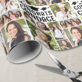 Abschluss 9 FotoCollage Glückwunsch Name Custom Geschenkpapier